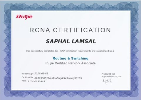 RCNA Routing and Switching Certificate